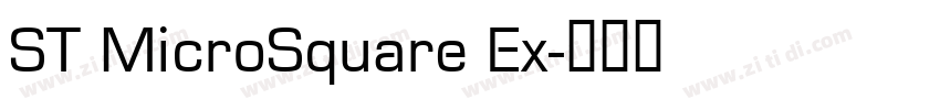 ST MicroSquare Ex字体转换